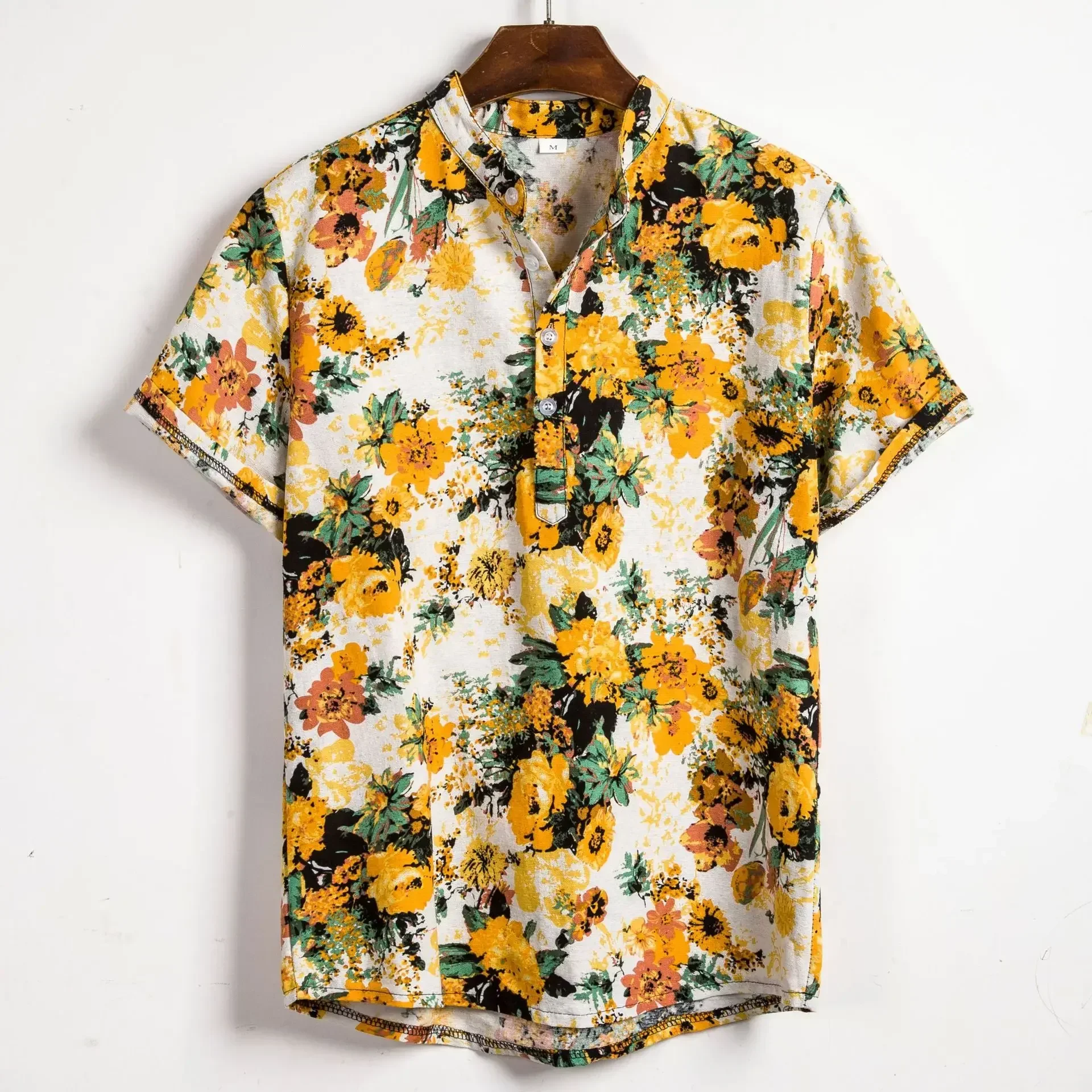 夏のホットセール メンズ ハワイアンフローラルプリントシャツ - Vintage Hawaiian Floral Shirt のレビューと価格